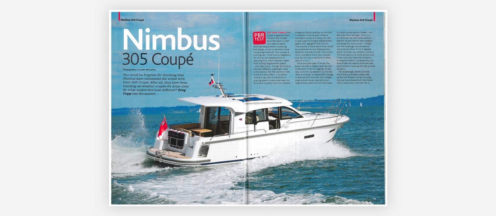 Article in a boat magazine