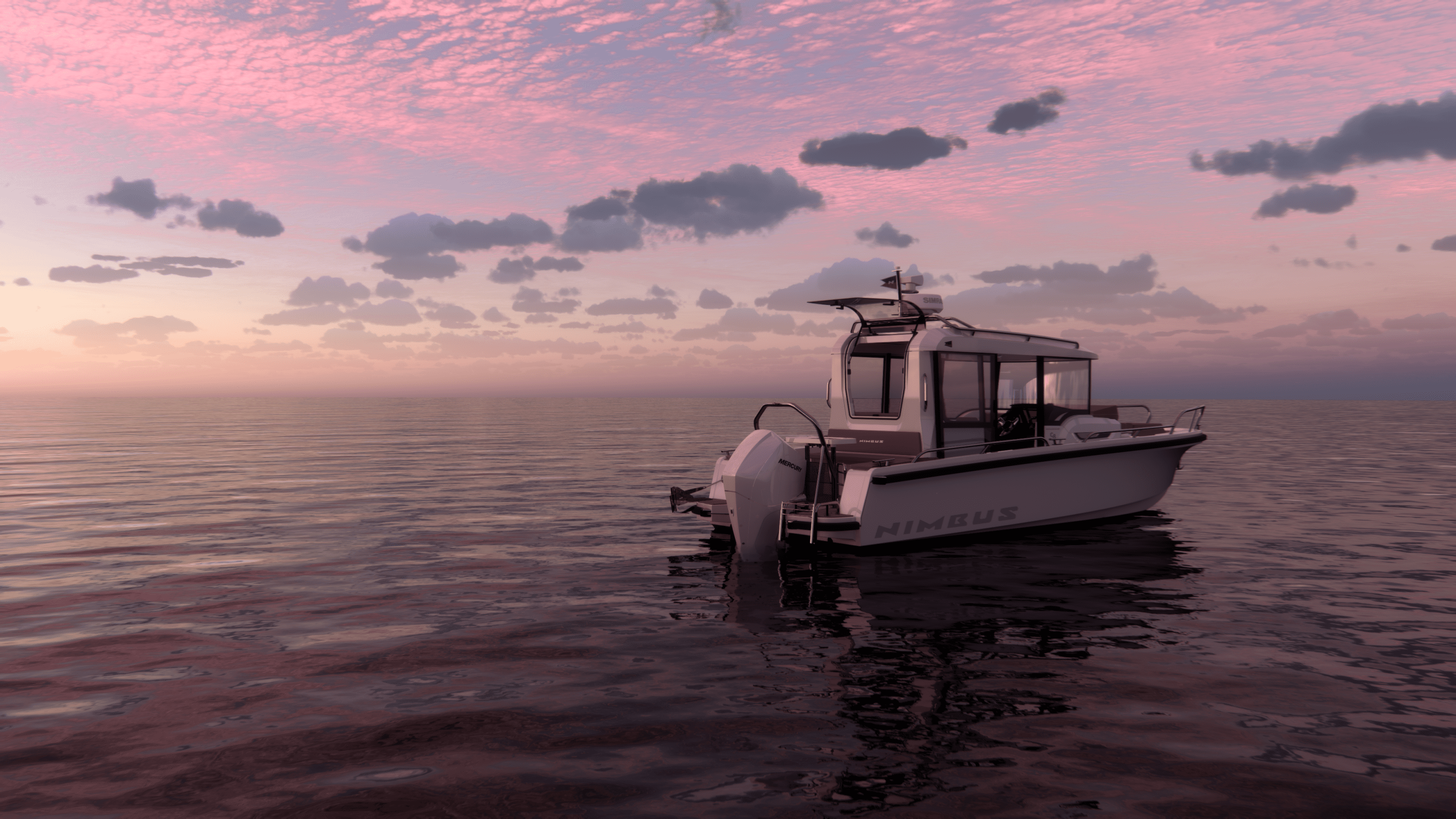 Boat in the sunset